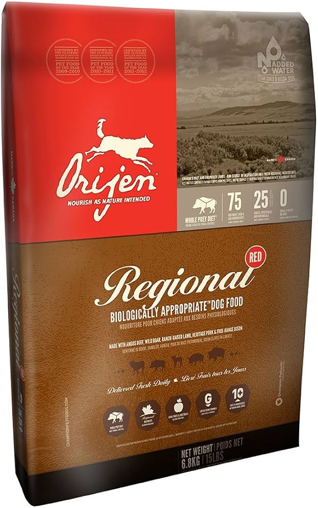 Orijen Regional Red Dog - Alimentation Biologiquement Appropriée